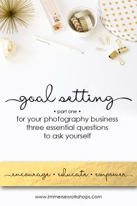goal setting for photographers