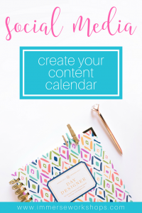 social media content calendar