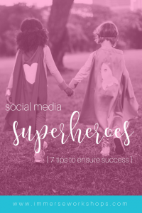 social media tips sparkle society immerse workshops