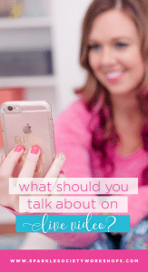 what to talk about on live video