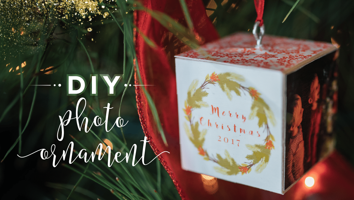 DIY Custom Photo Block Ornament Tutorial