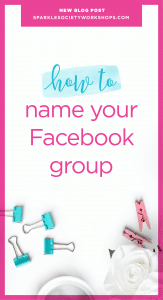 how to name your facebook group