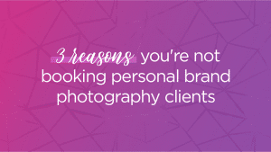 booking personal brand photography clients