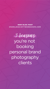 booking personal brand photography clients